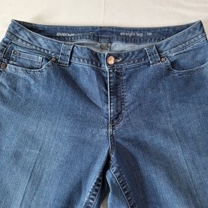 Avenue womens denim jeans RN73960 straight leg size 18